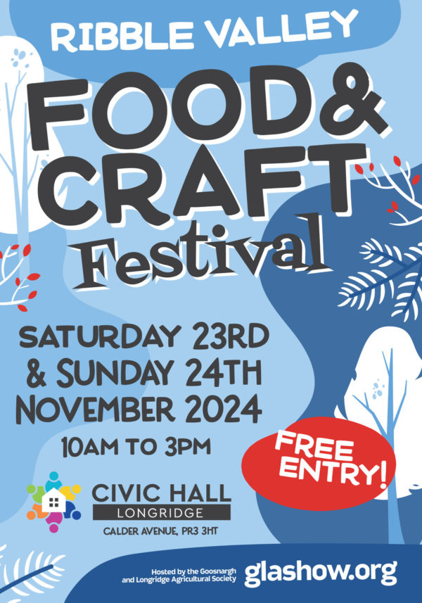 Ribble Valley Food and Craft Festival @ Longridge Civic Hall - Saturday 23rd November & Sunday 24th November 2024