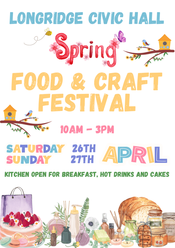 Spring Food & Craft Festival at Longridge Civic Hall.